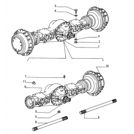 s76032553 Assale Anteriore per Fiat Allis FR130 (76032553)